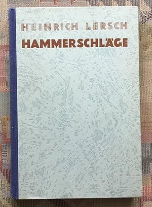 Bild des Verkufers fr Hammerschlge : Ein Roman von Menschen u. Maschinen. zum Verkauf von BBB-Internetbuchantiquariat