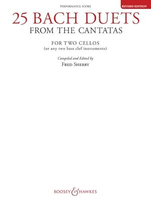 Seller image for 25 Bach Duets from the Cantatas : Two Cellos Performance Score for sale by GreatBookPrices