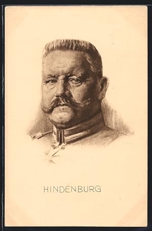 Bild des Verkufers fr Ansichtskarte Portrait Paul von Hindenburg zum Verkauf von Bartko-Reher