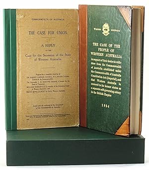 Bild des Verkufers fr [Secession] The Case of the People of Western Australia in support of their desire to withdraw from the Commonwealth of Australia [together with] 1934 'Case for Union' [the two books in slipcase] zum Verkauf von Muir Books [Robert Muir Old & Rare Books]