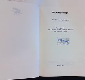 Image du vendeur pour Ostmitteleuropa : Berichte u. Forschungen. mis en vente par books4less (Versandantiquariat Petra Gros GmbH & Co. KG)