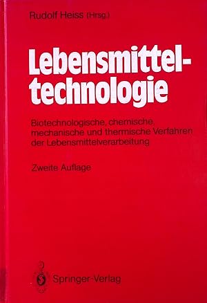 Bild des Verkufers fr Lebensmitteltechnologie : biotechnolog., chem., mechan. u. therm. Verfahren d. Lebensmittelverarbeitung. zum Verkauf von books4less (Versandantiquariat Petra Gros GmbH & Co. KG)