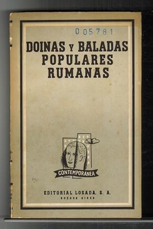 Imagen del vendedor de Doinas y baladas populares rumanas. [Traduccin y prlogo de Mara Teresa Len y Rafael Alberti]. a la venta por La Librera, Iberoamerikan. Buchhandlung