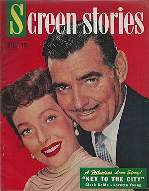 Screen Stories Magazine February 1950 Clark Gable, Loretta Young!