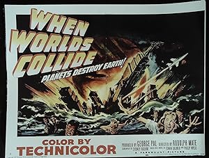 Seller image for When Worlds Collide Lot of Sixteen 8 1/2" x 11" Reproduction Photos 1951 rare! for sale by AcornBooksNH