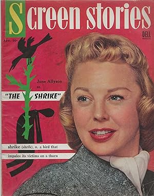 Screen Stories Magazine August 1955 June Allyson, James Stewart!