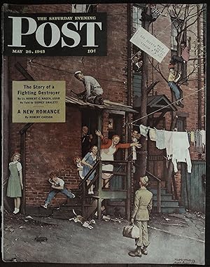 The Saturday Evening Post May 26, 1945 Norman Rockwell FRONT COVER ONLY