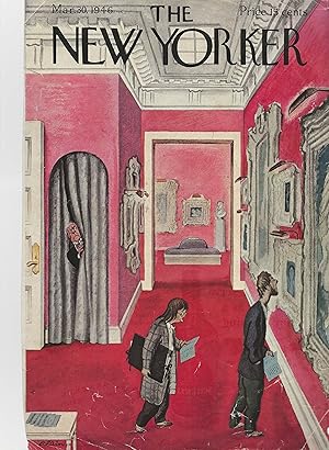 The New Yorker March 30, 1946 Daniel Brustlein FRONT COVER ONLY