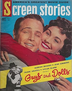 Screen Stories Magazine December 1955 Marlon Brando, Frank Sinatra!