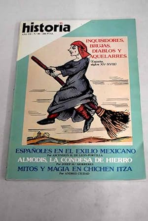 Imagen del vendedor de Historia 16, Ao 1982, n 80:: Cultura espaola en Mxico; La estafa de John Hawkins a Felipe II; Almodis, la condesa de hierro; La brujera en Espaa: mitos y nuevos horizontes; La brujera en Espaa: el mayor proceso de la historia; La brujera en Espaa: brujera o brujeras?; El infortunado destino de La Prouse; USA: cuatro aos de matanzas. La esclavitud origin la Guerra de Secesin a la venta por Alcan Libros