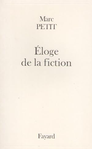 Bild des Verkufers fr Eloge de la fiction zum Verkauf von books-livres11.com