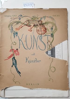 Kunst und Künstler : (Illustrierte Monatsschrift für Kunst und Kunstgewerbe : Jahrgang XXII, Heft...