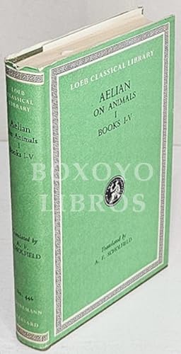 Immagine del venditore per On the characteristics of animals. With an english translations by A. F. Scholfield. In three volumes. I. Books I-V venduto da Boxoyo Libros S.L.