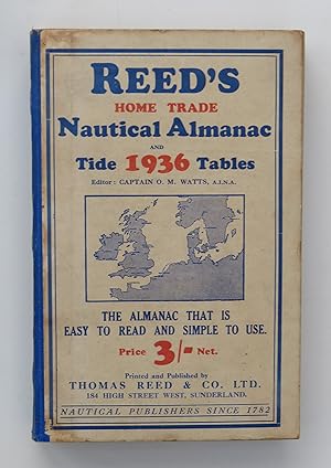 Reed's Home Trade Nautical Almanac Tide Tables 1936