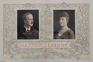 Seller image for H.R.H. Princess Louise of Wales Married to the Duke of Fife, K.T., on July 27th, 1889. An attractive double page print, from the Illustrated London News, 1889. for sale by Cosmo Books