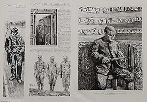 Convict Life at Wormwood Scrubs, 1889. Drawn by Paul Renquard. Written by F.W. Robinson. A group ...