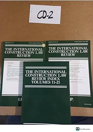 Image du vendeur pour The International Construction Law Review Index Vol 11-21, 22 mis en vente par UK LAW BOOK SELLERS LTD