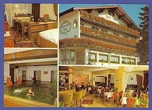 Bild des Verkufers fr AK Ltzenhardt Schwarzwald, Hotel-Pension-Cafe Walz, Mehrbildkarte MBK, Innenansicht, Auenansicht, Schwimmbecken, 1988 gelaufen zum Verkauf von GAENSAN Versandantiquariat