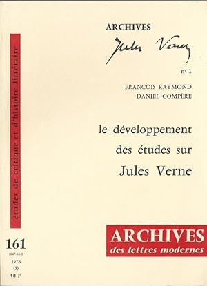 Image du vendeur pour Archives Jules Verne n 1: Le dveloppement des tudes sur Jules Verne. mis en vente par Librairie Victor Sevilla