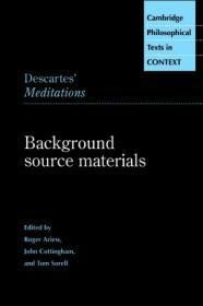 Imagen del vendedor de Descartes' Meditations: Background Source Materials a la venta por Monroe Street Books