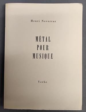 Seller image for Metal pour musique for sale by Amstelbooks
