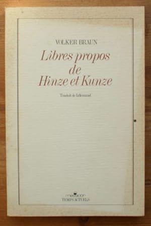 Libres propos de Hinze et Kunze