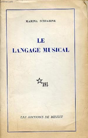Image du vendeur pour Le langage musical. mis en vente par Le-Livre