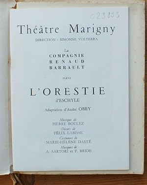 Eschyle et L'Orestie