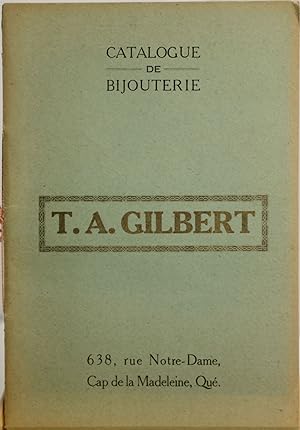 Catalogue de bijouterie. T.A. Gilbert