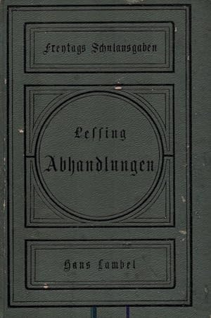 Immagine del venditore per Abhandlungen ber die Fabel. Fr den Schulgebrauch hrsg. v. Hans Lambel. (= Freytags Schulausgaben classischer Werke fr den deutschen Unterricht). venduto da Buch von den Driesch