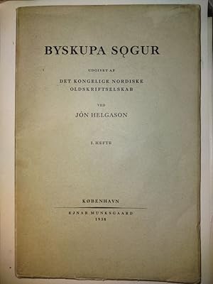 Image du vendeur pour BYSKUPA SOGUR - 1. Hefte (af 2) mis en vente par Antiquarian Bookshop