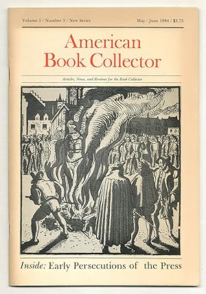 Seller image for American Book Collector: New Series, Volume 5, Number 3, May/June 1984 for sale by Between the Covers-Rare Books, Inc. ABAA