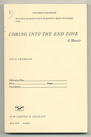 Imagen del vendedor de Coming into the End Zone: A Memoir a la venta por Between the Covers-Rare Books, Inc. ABAA