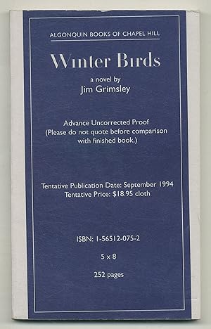 Bild des Verkufers fr Winter Birds zum Verkauf von Between the Covers-Rare Books, Inc. ABAA