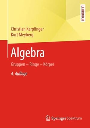 Seller image for Algebra: Gruppen - Ringe - Krper for sale by Studibuch