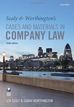 Image du vendeur pour Sealy & Worthington's Cases and Materials in Company Law mis en vente par WeBuyBooks