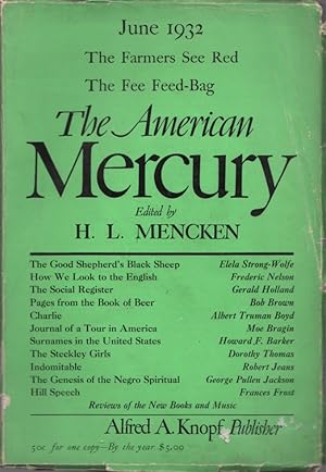 Imagen del vendedor de The American Mercury: Volume XXVI, Number 102: June 1932 a la venta por Clausen Books, RMABA