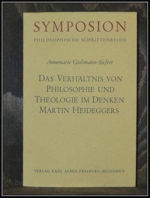 Seller image for Das Verhltnis von Philosophie und Theologie im Denken Martin Heideggers. for sale by Antiquariat Johann Forster