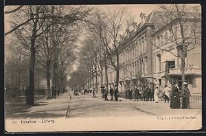 Ansichtskarte Haarlem, Zijlweg mit Passanten