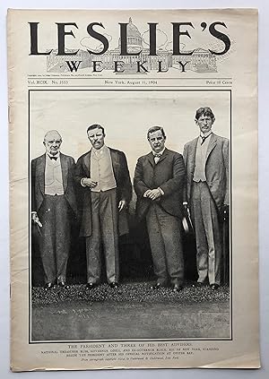 Leslie's Weekly. The President and Three of His Best Advisors [Theodore Roosevelt, nomination for...