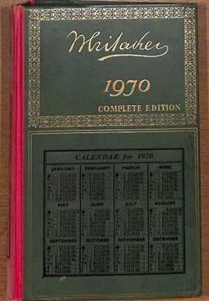 Image du vendeur pour Whitaker's Almanack 1970 mis en vente par WeBuyBooks