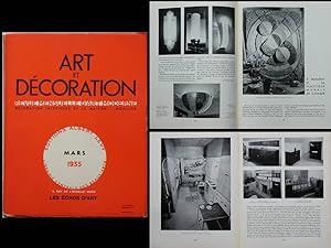 ART ET DECORATION MARS 1935 PAUL COLIN, LISE ERAN, ROBERT DELAUNAY, D'ARAGNES