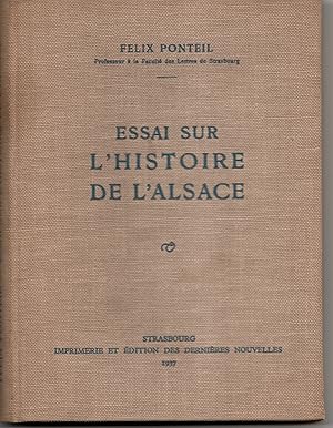 Imagen del vendedor de Essai sur l'histoire de l'Alsace a la venta por Librairie Franoise Causse