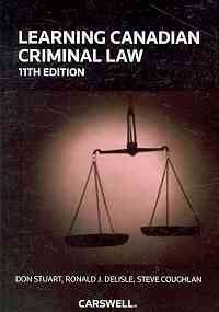 Bild des Verkufers fr Learning Canadian Criminal Law zum Verkauf von WeBuyBooks