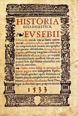 Historia ecclesiastica. (Ed. Gaufridus Boussardus).