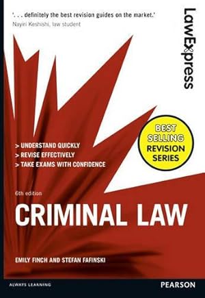 Bild des Verkufers fr Law Express: Criminal Law zum Verkauf von WeBuyBooks