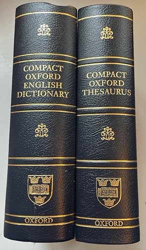 Bild des Verkufers fr [ 2 Vol. tg. ] Compact Oxford English Dictionary and Compact Oxford Thesaurus. zum Verkauf von Fundus-Online GbR Borkert Schwarz Zerfa