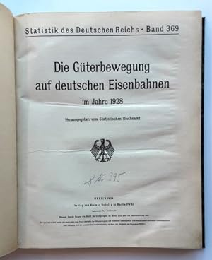 Statistik des Deutschen Reichs. Bd. 369: Die Güterbewegung auf deutschen Eisenbahnen im Jahre 1928.