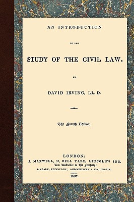 Seller image for An Introduction to the Study of the Civil Law (Hardback or Cased Book) for sale by BargainBookStores