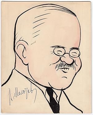 Molotov, Vyacheslav (1890-1986) - Caricature signed